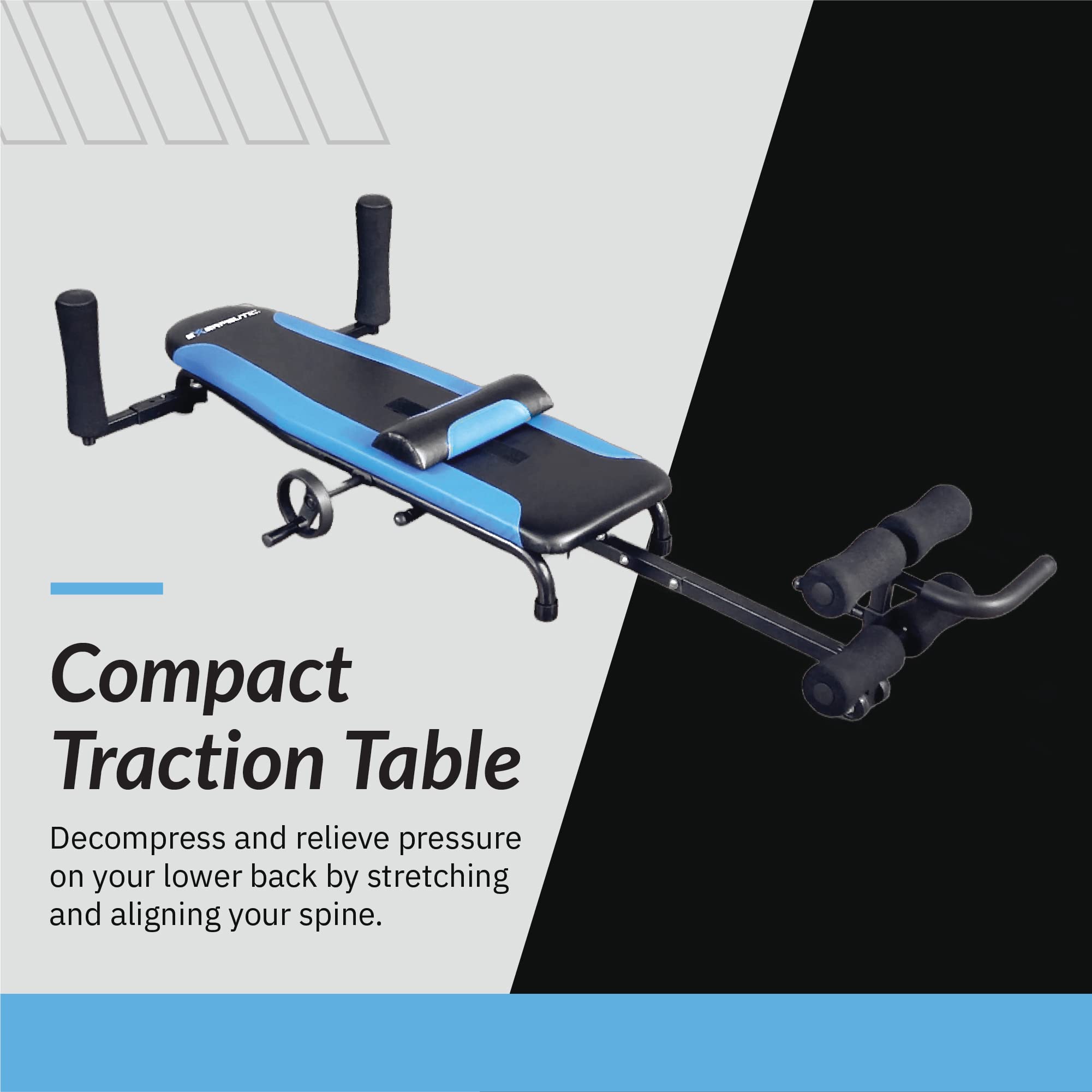 Exerpeutic Back Stretch Traction Inversions Tisch mit 136kg Gewichtskapazität, sehr Platz sparend